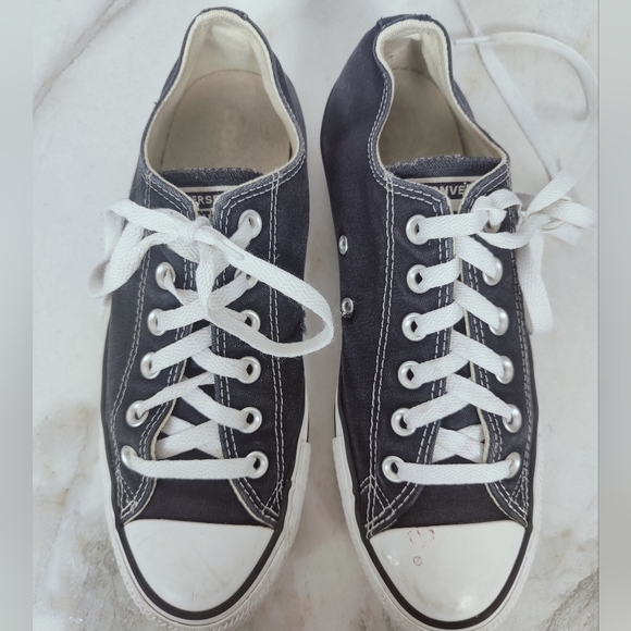 Converse Chuck Taylor All Star Black Canvas Low Sneakers, 7(M) 9(W) - Picture 6 of 13